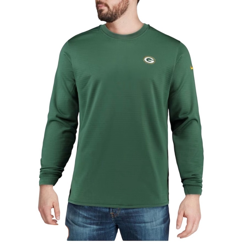 Nike NFL Green Bay Packers On Field Pullover Sweatshirt Men's Size Small
